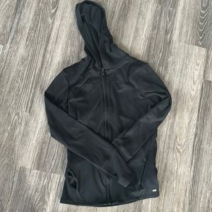 Black athletic workout jacket